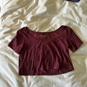 Outdoor Voices Wine Red Crop Top